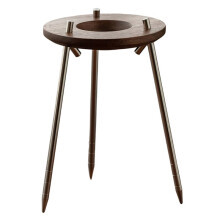 Outdoor Camping Portable Hand Brewed Coffee Holder,Vintage Black Walnut Freshly Ground Coffee Holder Coffee Accessories