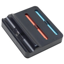 Compatible Charging Dock for 2 Controllers and OLED Game Consoles with Screen Mirroring Capability
