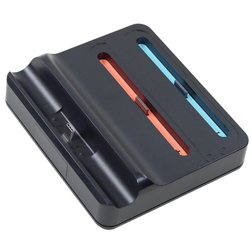 Compatible Charging Dock for   2 Controllers and OLED Game Consoles with Screen Mirroring Capability