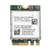 RTL8852AE WiFi 6 Network Card with 10dBi External Antenna 1800M Wireless WiFi Module M.2 NGFF Adapter for Windows 10 11