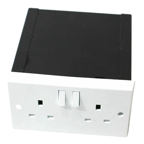New Imitation Double UK Plug Socket Wall Security Secret Hidden Stash Box Covert Diversion Safe Hidde Safe