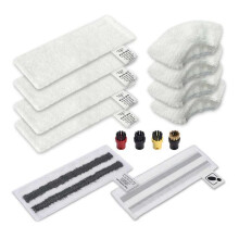 For Easyfix SC1 SC2 SC3 SC4 Steam Cleaner Set, Floor Cloth, Hand Nozzles Covers, Abrasive Cloth, Round Brush