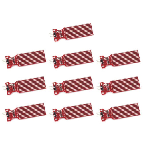 10pcs  3V-5V Rain Water Level Sensor Module Detection Liquid Surface Depth Height for  DIY Water Sensor