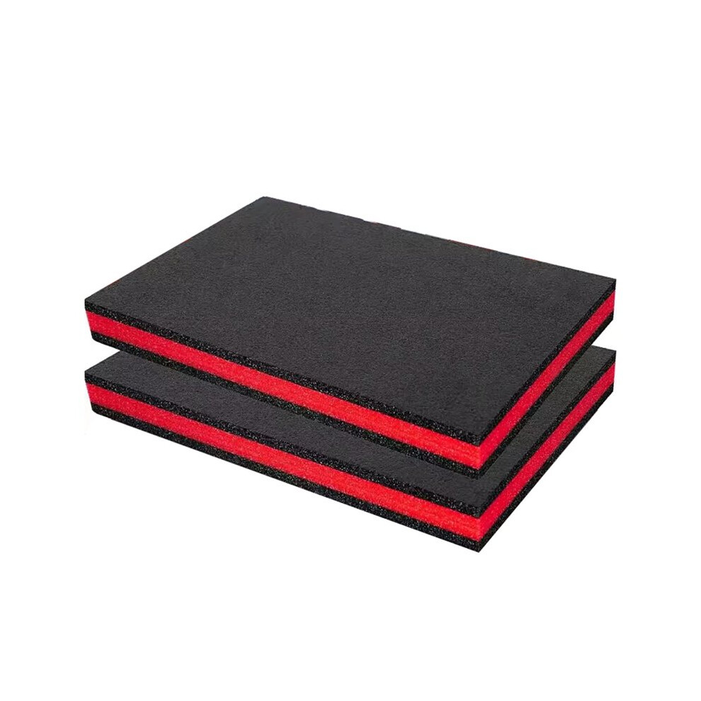 Toolbox Epe Foam, Cuttable Polyurethane Foam Sheets,Toolbox Organization & Shock-Absorbing Foam 400X330x25mm,2Pcs Saudism
