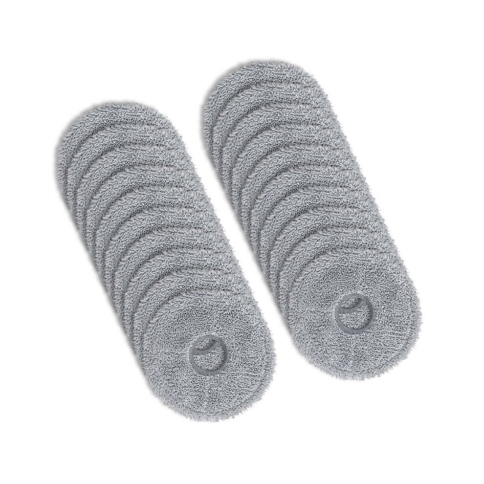 Tauoh 20Pcs Microfiber Mop Cloth For Conga 9590 /9990 /10090 Spin For Revolution Ultra Power Vacuum Cleaner Accessory