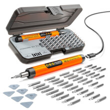 Electric Screwdriver 47 in 1  Cordless Adjustment Power Drill Multifunction Power Screwdriver Repair Tool Kit Orange
