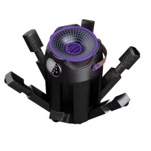 Portable Foldable Electric Shoe Dryer Fast Drying Shoe Dryer with Timer Adjustable Temperature Compact Black EU Plug