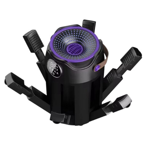 Portable Foldable Electric Shoe Dryer Fast Drying Shoe Dryer with Timer Adjustable Temperature Compact Black EU Plug