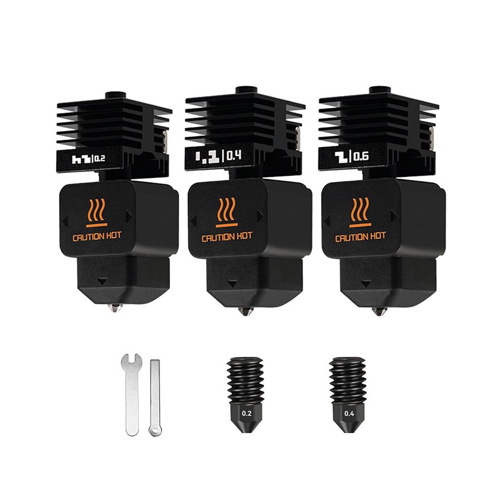H2d Hotend 0.2/0.4/0.6Mm For H2d Hotend 3D Printer Replaceable Nozzle Hardened Steel Nozzle Kit Saudism