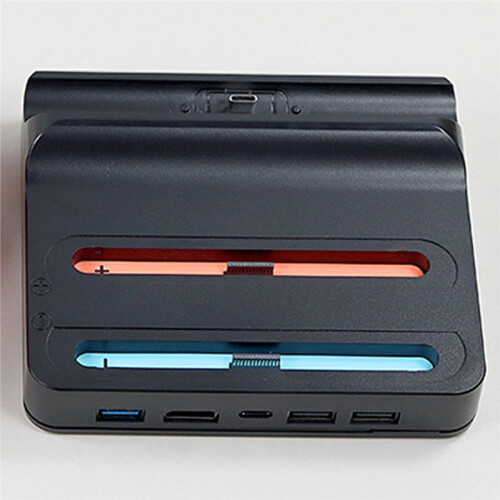Compatible Charging Dock for   2 Controllers and OLED Game Consoles with Screen Mirroring Capability 2