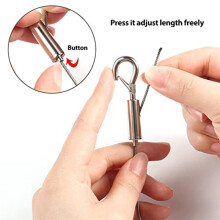Kit de Fio de SuspensãO de Imagem AjustáVel 2PCS - Ferragem Resistente, Cabos de AçO InoxidáVel de 1M X1.5Mm Corda de SuspensãO