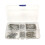 350Pc SPLIT PINS Cotter Fixings Set Assorted Sizes Zinc Plated Steel Hard Case 3