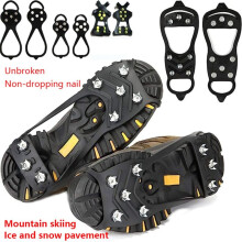 8 Tanden Ijsgrijper Spike voor Schoenen Winter Outdoor Antislip Wandelen Bergbeklimmen IJs Sneeuw Stijgijzers Antislip Schoen