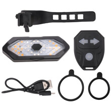Electric Scooter Turn Signal, Remote Control Bike LED Blinker/Tail Light,Adjustable Directional Turn Signal Rechargeable