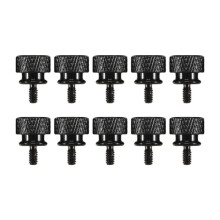10Pcs/Lot UNC6 -32 M3.5 Hand Screw for GPU Holder PSU Computer Case Side Panel Screws PC Assemble WaterCooling Black