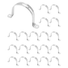 Morsetto per Cinghia per Tubo Rigido 3 Pollici, Clip per Tubo con Staffa U per Cinghia da 20 Pezzi, Supporto per Fissaggio nel Acciaio Inossidabile