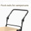 Foldable Folding Cart Push Handle  Extendable Cart Trolley Handle Accessories Wagon Cart Equipment 2