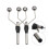 2PC Double  Bi-Ceramic Tip Fly Attaching Bobbin Holder pour Standard Bobbin Fishing Flyes Leurre Baits Making Tool 8