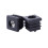 Square Tubing Pipe End Caps Insert Plugs M8 Thread 20X20mm 40Pcs Black 2