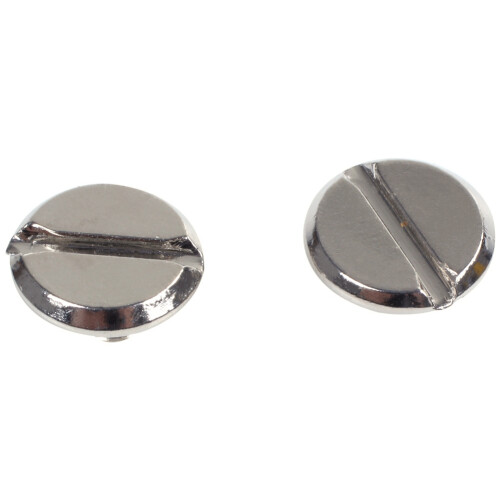 20 Sets Leather Belt 5 x 6 mm Silver Screw Binding 2