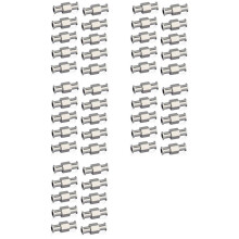 50 Peças Acoplador Luer Seringa Conector de Metal Juntas Duplas Adaptador Luer Lock Adaptador Acoplador para Peças Pneumáticas