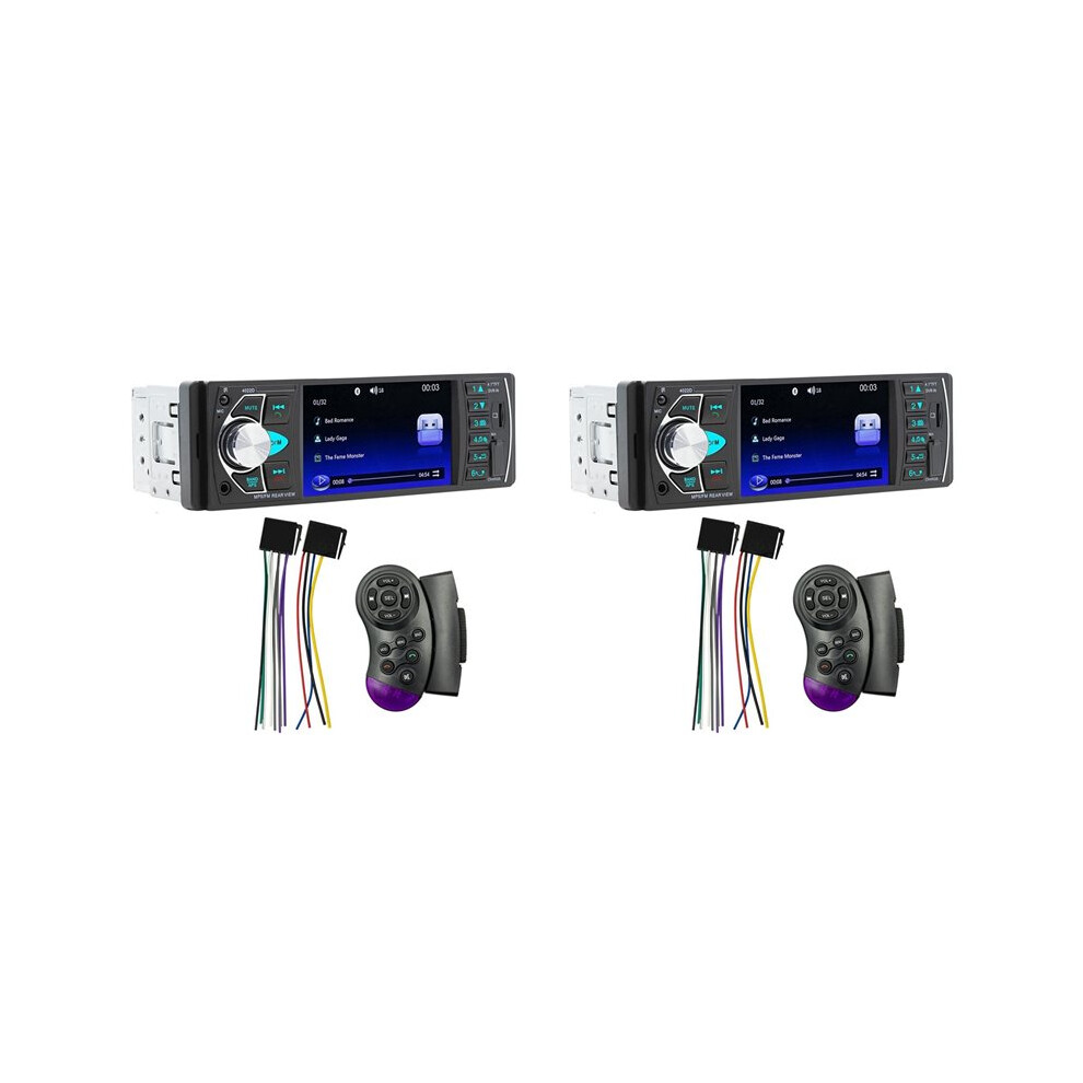 2 Set 4.1 Inch Screen Car Mp5 Player Compatible With 1 Din Remote Audio System Usb Aux Fm 4713924500292