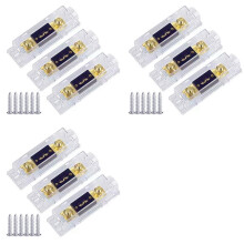 9Pcs ANL Fuse Holder Bolt- Fuse Car Fuse Holders Fusible Link with Fuse 80A Fuses AMP