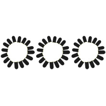18-Pin Carbon Fiber Finger Sleeves For PUBG Mobile Games Press Screen Finger Sleeves Black & Yellow(48 Pcs)