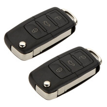 2X 3 Button Replacement Keyless Entry Remote Car Flip Key Shell Fob Case for Beetle
