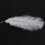 30 Pieces White Natural Ostrich Feather 20-25cm Wedding DIY 3