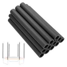72Pcs Trampoline Pole Foam Sleeves,Trampoline Padding Replacement,Trampoline Protective Sleeves Foam Tubing Black