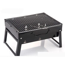Portable Charcoal Grill for Camping, Foldable BBQ Grill for 13 People Outdoor Cooking
