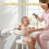 Baby Bath Stand with Pressable Duck Toy No-Drill Interactive Bath Support with Non-Slip Suction Cups Adjustable Height 2