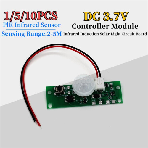 10PCS 3.7V Infrared Human Body Induction Solar Circuit Board Control Sensor Night Light Module Controller Module 1