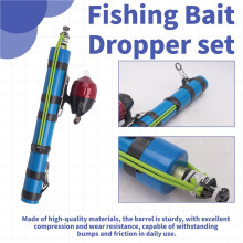 Professional Fishing Bait Dropper. Outdoor Bait - Throwing Tool. Rubber - Band Catapult. Works with Fishing Reels.