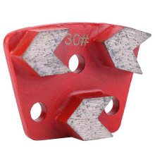4X 30 Grit Metal Bond Scraper Trapezoid Diamond Floor Grinding Pad Disc for Removing Adhesives Spots Joints