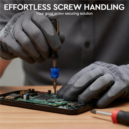 Screwdriver  Magnetic Ring, Universal Magnetizer Screw Removable for Hex Screwdriver and Power Bits 3PCS 1