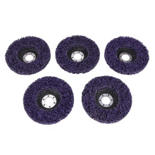 5Pcs Abrasive Wheel Grinder Strip Disc 125 mm Strip Disc Wheel Paint Rust Removal Clean for Angle Grinder Removal