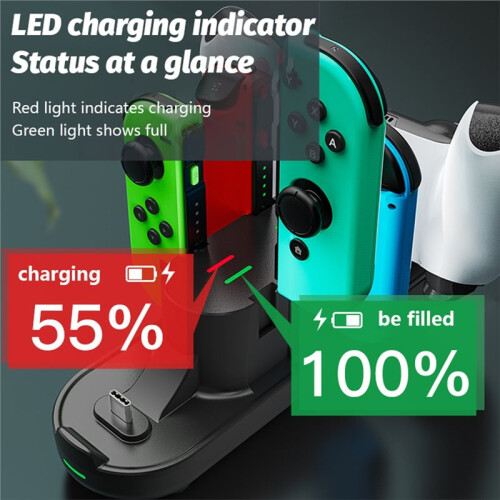 6 in 1 USB Type C Universal Controller Charging Dock Station for PS5  Series X for  Game Controller Accessory 1