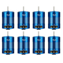 8X Moteur Sans Balais à Haute Sensibilité 540 à Capteur pour Voiture RC 1/10 Bleu, 10.5T 3450KV