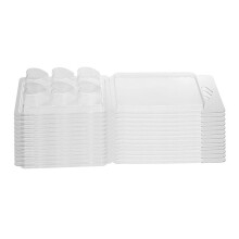 120 Pack Wax Melt Containers-6 Cavity Clear Empty Plastic Wax Melt Molds - Clamshells for Tarts Wax Melts.