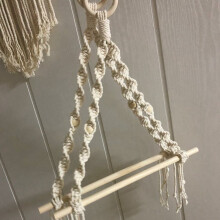 3X Nordic Wall Hanging Wooden Stick to Wear Bedroom Sitting Room Adornment to Braid By Hand Home Decor