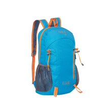 Mochila de 22 l, borde azul, material duradero
