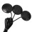 2X Microphone Guitare Microphone Piezo Contact Microphone 3 Micros Transducteur Système de Prise (Noir) 1