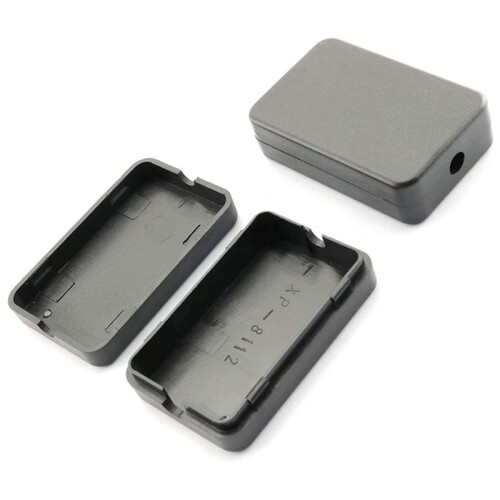 8 Peças de Plástico Elétrico Preto Impermeável Projeto Caixa de Junção 2,16 X 1,38 X 0,59 Polegadas (55 X 35 X 15 mm) 1