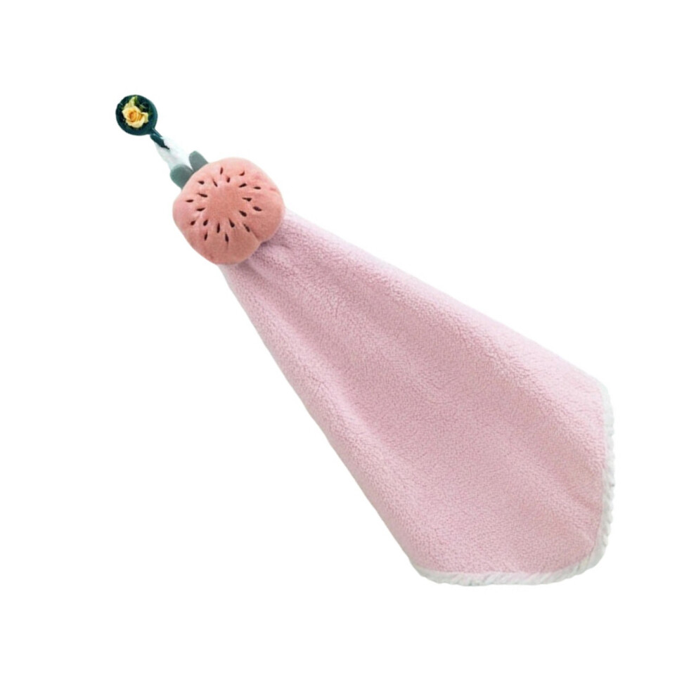 Sturdy Corals Fleece Hand Towel Absorbent Cartoon-watermelon