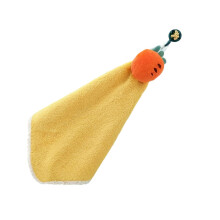 Absorbent Hanging Hand Towel Corals Fleece Materials-radish