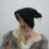 Knitted Witch Hat Stretchable Hoodie Hat Long Tail Hat-Green 6
