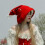 Knitted Witch Hat Stretchable Hoodie Hat Long Tail Hat-Green 7