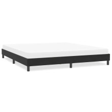 vidaXL sengestel uden madras sort 200x210 cm fløjl